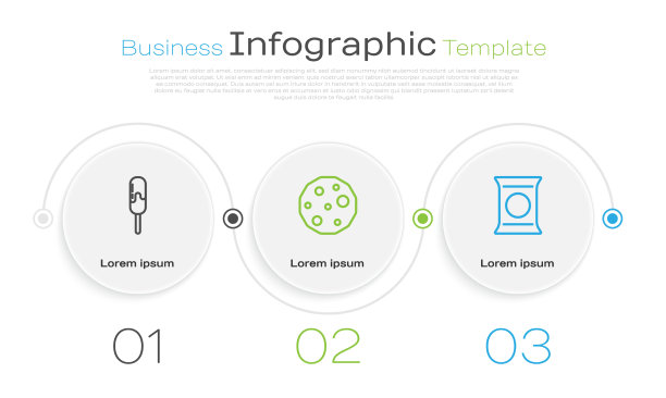 设置行冰淇淋饼干或饼干袋图片下载