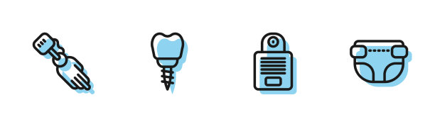 手牙种植体连线设置图片下载