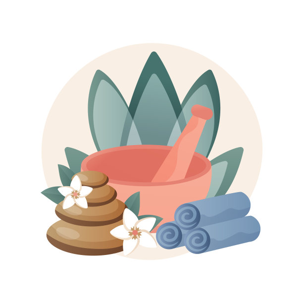 水疗沙龙抽象概念图片下载