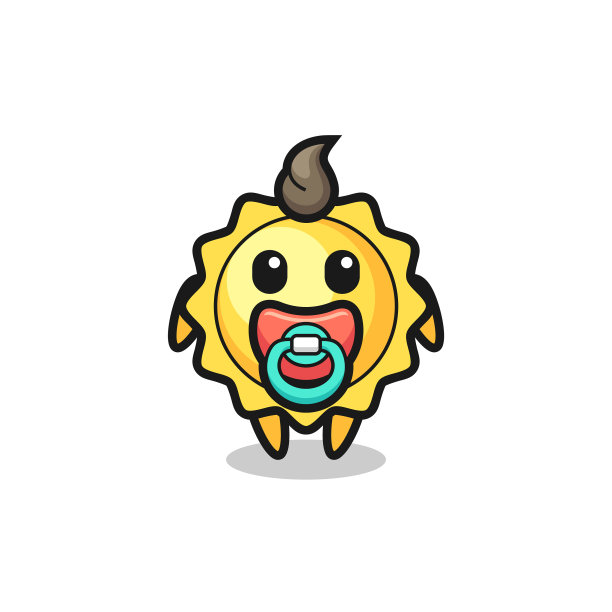 巴松卡通人物带着奶嘴图片下载