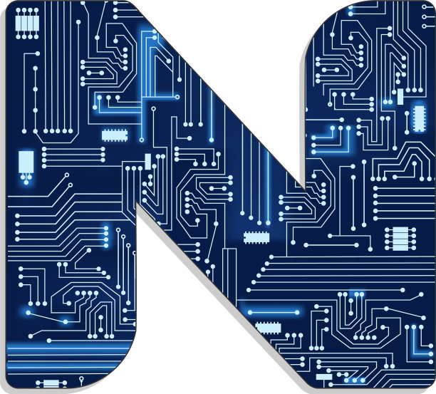 从技术程式化的字母表图片下载