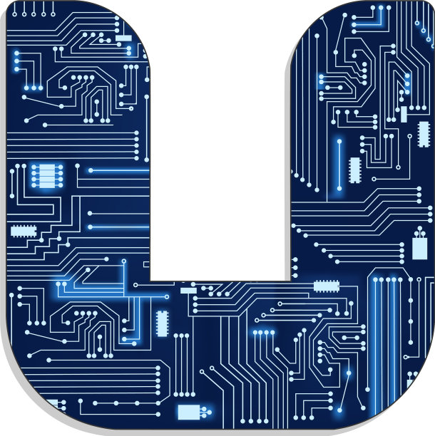 从技术程式化的字母表图片下载