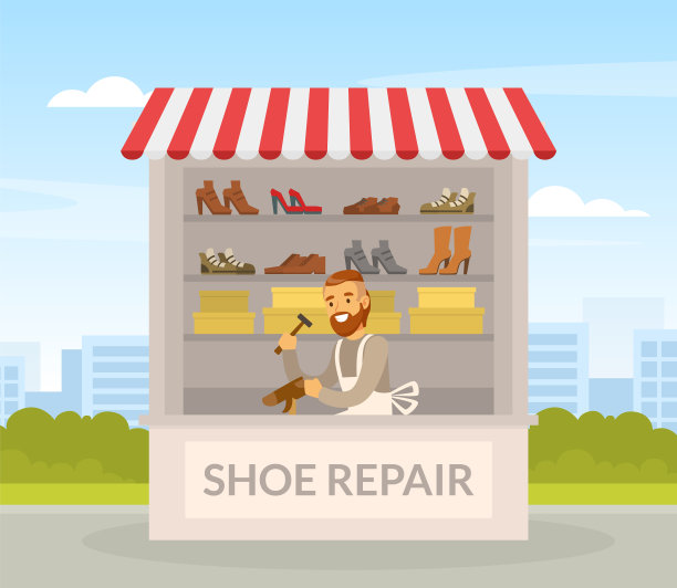 鞋匠用补鞋匠缝和修鞋图片下载