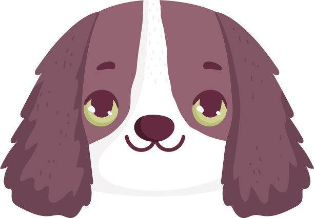 卡通小狗的脸图片下载