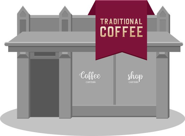 独立的黑白酒吧咖啡图片下载