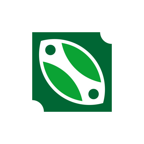 绿色植物现代标志图片下载