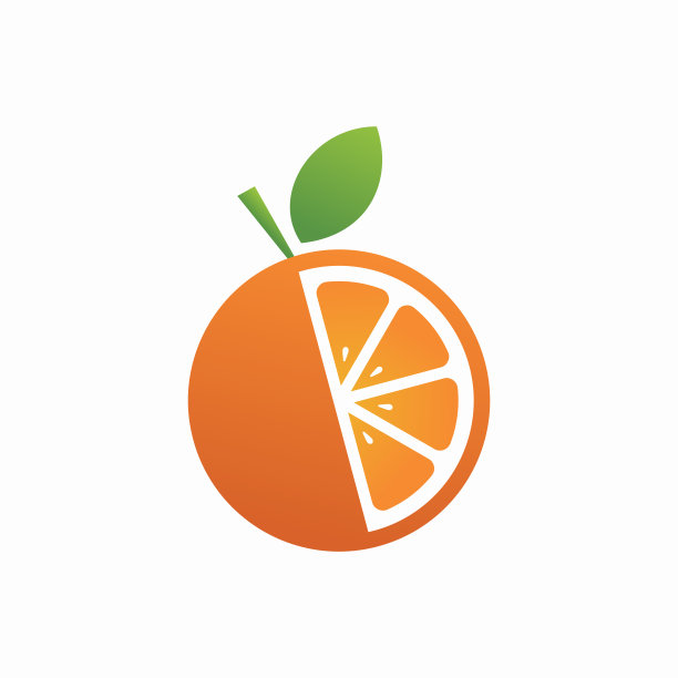 橙色标志模板设计矢量图片下载