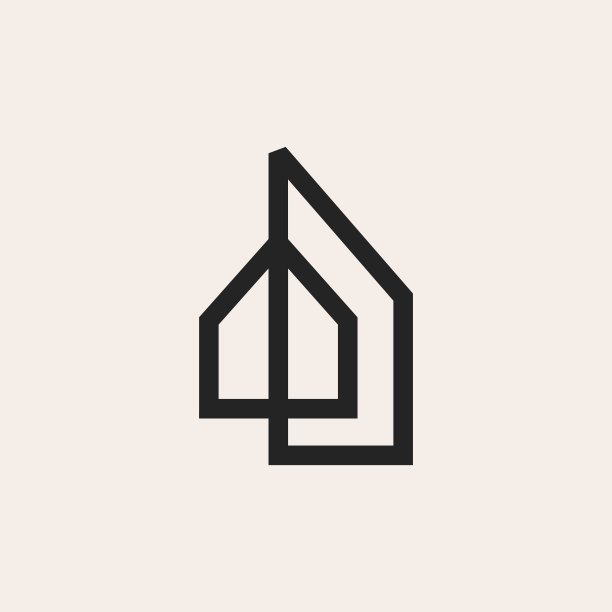 房屋房屋房地产抵押建筑潮人vintage矢量图标插图图片下载