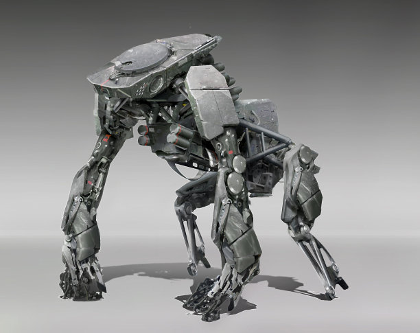 科幻未来车辆武器机械的数字生成混合媒体概念设计图片下载