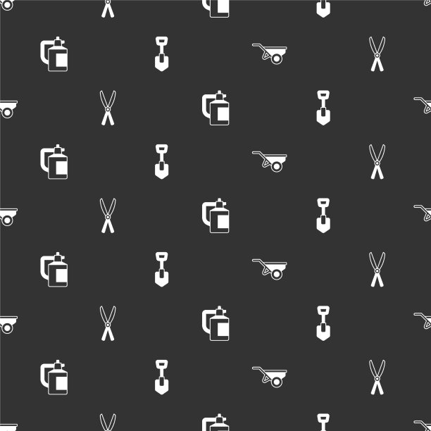 集独轮手推车与泥土园艺手工图片下载