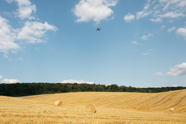 无人机拍摄农田图片下载