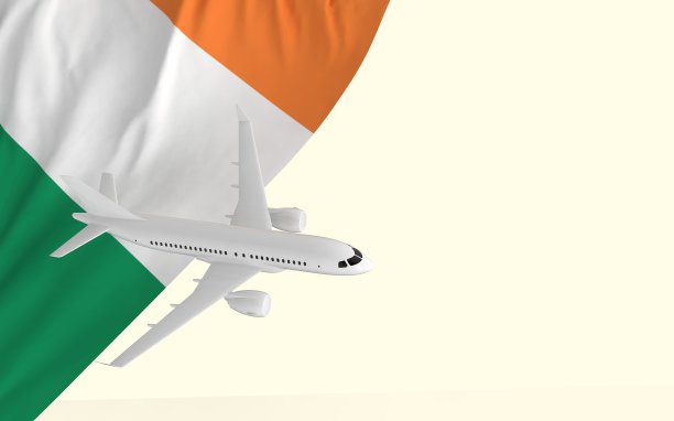 飞机旗三维图像图片下载