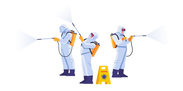 穿着病毒防护服戴着口罩的人图片下载