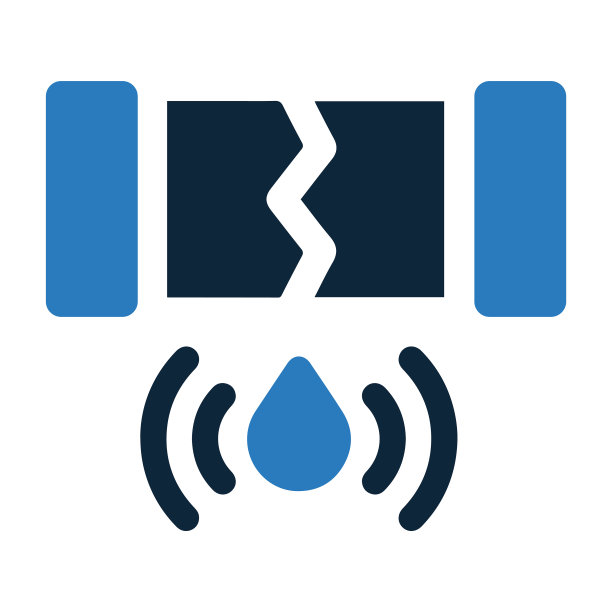 泄漏，传感器，水，管道，下降图标图片下载