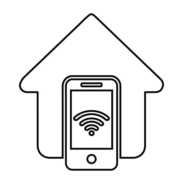 控制，移动，房子，自动化，无线图标图片下载