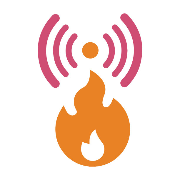 探测器，火灾，烟雾，报警器，火灾传感器图标图片下载