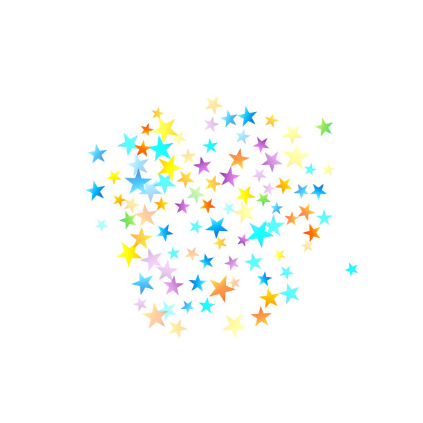 彩虹喜庆五彩缤纷狂欢明星陨落图片下载