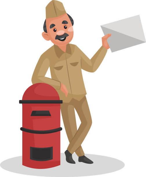 邮差卡通人物图片下载