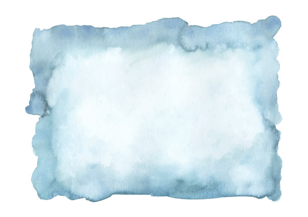 蓝色、蓝色、绿松石抽象水彩图片下载