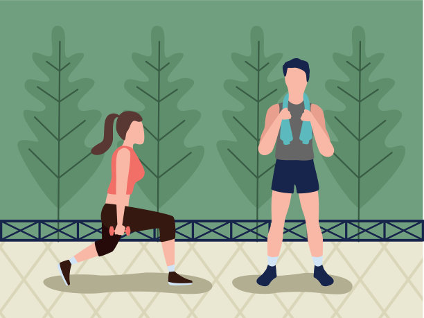 健身夫妇做运动图片下载