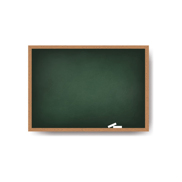 黑板上有木框和脏黑板图片下载