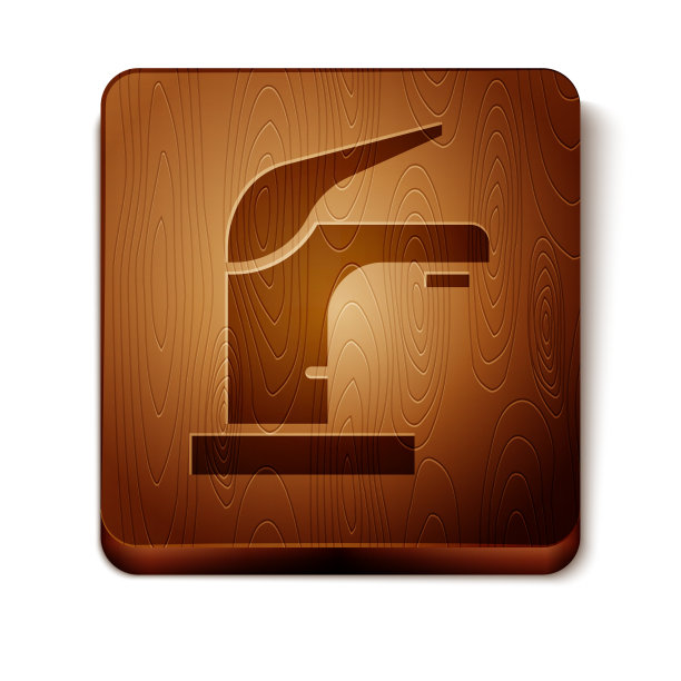 棕色的水龙头图标孤立在白色的背景图片下载