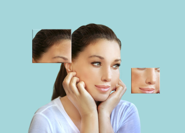 黑斑，雀斑，色素沉着(黄褐斑或黄褐斑)，概念-皮肤美白，皮肤美白，果酸，AHA，皮肤亮白图片下载