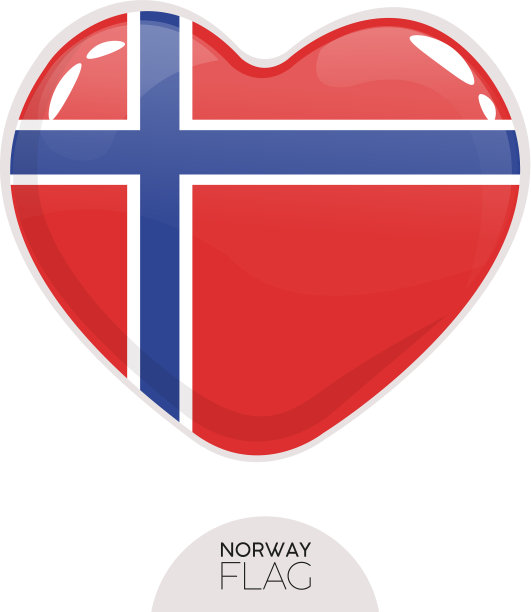 孤立的旗帜在挪威心中图片下载