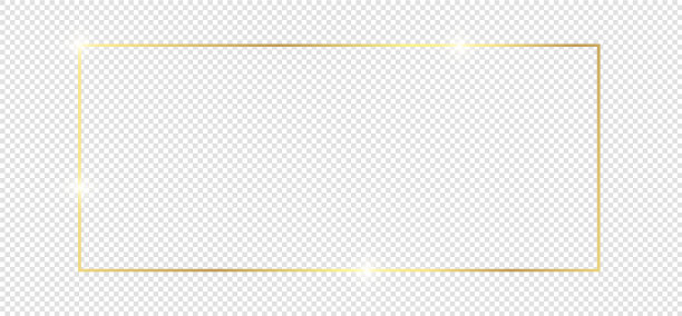 金光闪闪的框架与阴影孤立图片下载