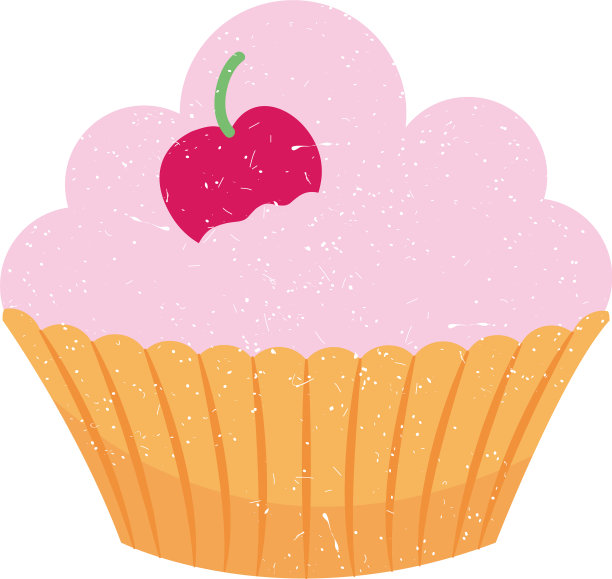 粉红色的松饼图标图片下载