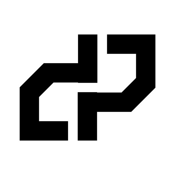 Dp dip首字母几何公司标志和图标图片下载