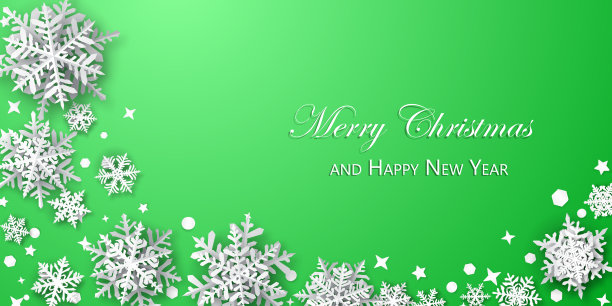 圣诞背景纸上的雪花图片下载