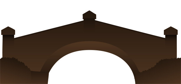 哥伦比亚博亚卡桥的棕色剪影图片下载