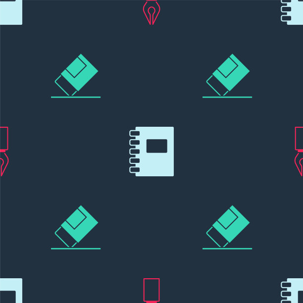 设置自来水笔笔尖螺旋笔记本和橡皮擦图片下载