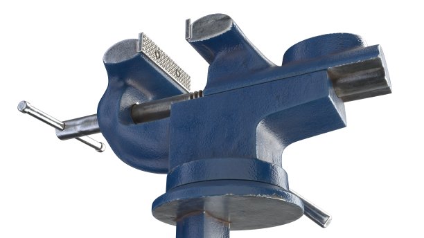 3D渲染台台钳隔离在白色图片下载