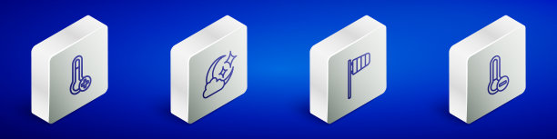 设置气象温度计云等距线图片下载