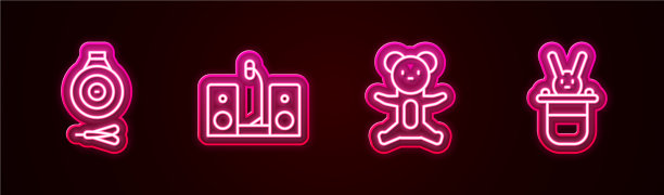 经典的镖板和箭头设置线条家立体图片下载