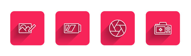 为相机设置线条照片修饰电池图片下载