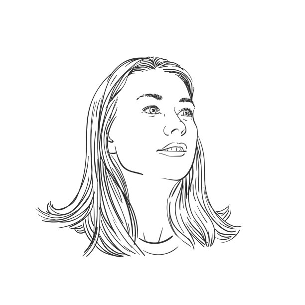 长头发的快乐女人的肖像图片下载