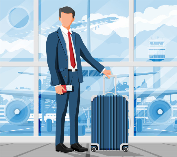 带着旅行袋的人带着旅行箱的人图片下载