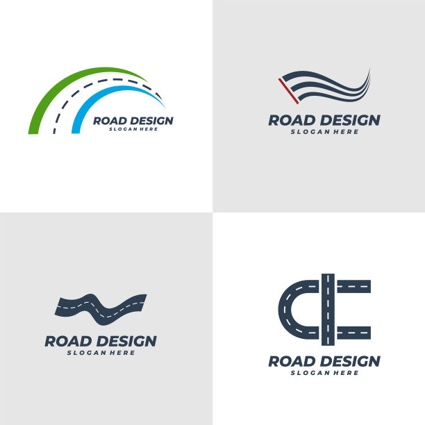 设置道路标志模板创意道路标志图片下载