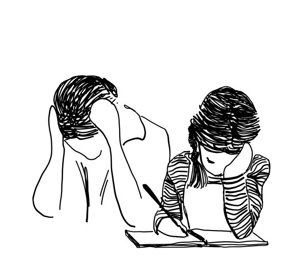 孩子在家上学妈妈图片下载