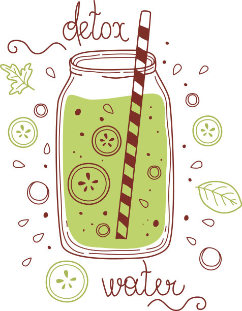 绿色水排毒饮料水果冰沙有机图片下载