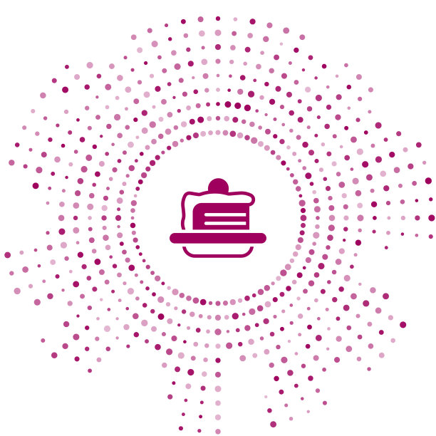 紫色蛋糕图标孤立在白色背景图片下载