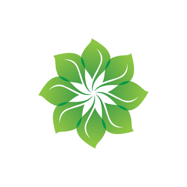 绿叶标志着自然生态图片下载