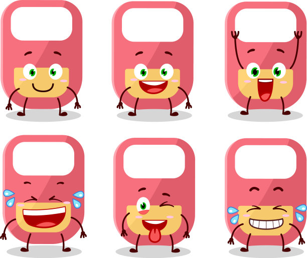 人物粉红色的围裙带着微笑图片下载