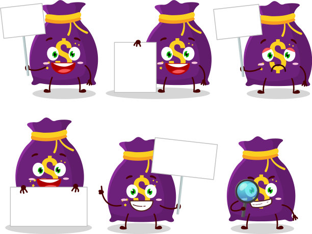魔术钱袋卡通人物带来图片下载