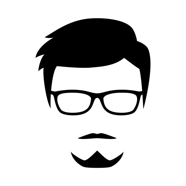 酷男人标志着潮人的发型和脸型图片下载