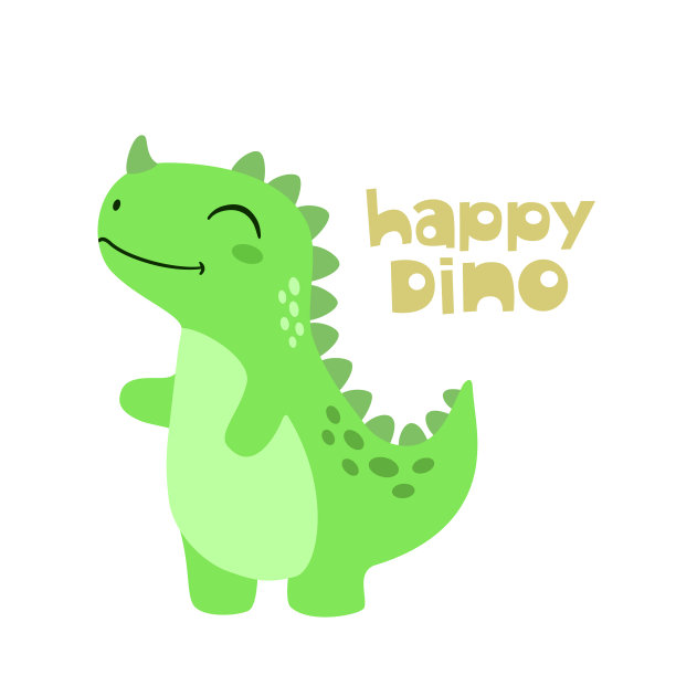 小可爱的恐龙卡通一只恐龙图片下载