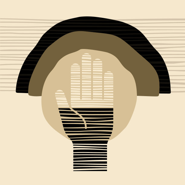 把抽象艺术与现代简单的形状结合起来图片下载